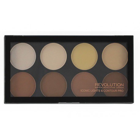 Makeup Revolution Iconic Lights & Contour Pro paleta pudrów do konturowania Makeup Revolution Iconic Lights & Contour Pro paleta pudrów do konturowania