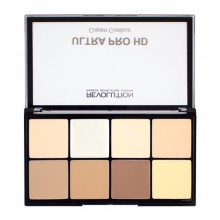 Makeup Revolution HD Pro Cream Contour Palette Fair paleta podkładów do konturowania Makeup Revolution HD Pro Cream Contour Palette Fair paleta podkładów do konturowania