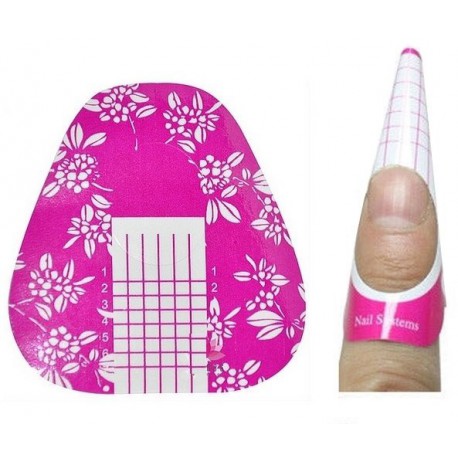 Formy do przedłużania paznokci szerokie Pink 500 szt.