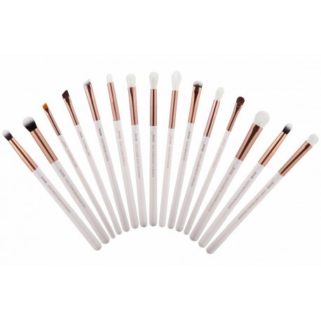 Jessup T217 Brushes Set White/Rose Gold zestaw 15 pędzli do makijażu oczu Jessup T217 Brushes Set White/Rose Gold zestaw 15 pędzli do makijażu oczu