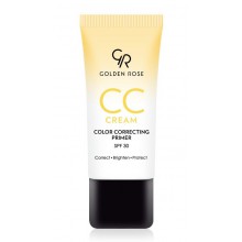 Golden Rose CC Cream Color Correcting Primer - korygujący krem CC - żółty