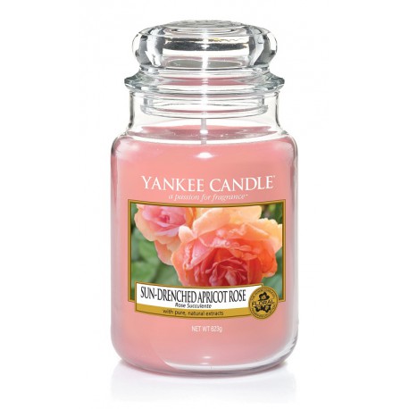 Yankee Candle Sun-Drenched Apricot Rose słoik duży świeca zapachowa