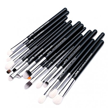 Jessup T177 Brushes Set Black/Silver zestaw 15 pędzli do makijażu oczu Jessup T177 Brushes Set Black/Silver zestaw 15 pędzli do makijażu oczu