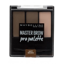 Maybelline Master Pro Palette Soft Brown zestaw do makijażu brwi - cień, wosk i rozświetlacz