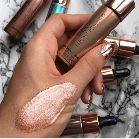 Makeup Revolution Liquid Highlighter Liquid - Bronze Gold - płynny rozświetlacz Makeup Revolution Liquid Highlighter Liquid - Bronze Gold - płynny rozświetlacz