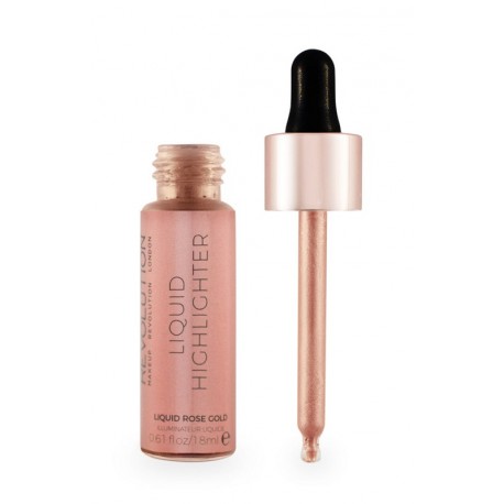 Makeup Revolution Liquid Highlighter Liquid - Rose Gold - płynny rozświetlacz Makeup Revolution Liquid Highlighter Liquid - Rose Gold - płynny rozświetlacz