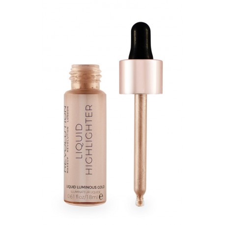 Makeup Revolution Liquid Highlighter Liquid - Luminous Gold - płynny rozświetlacz Makeup Revolution Liquid Highlighter Liquid - Luminous Gold - płynny rozświetlacz