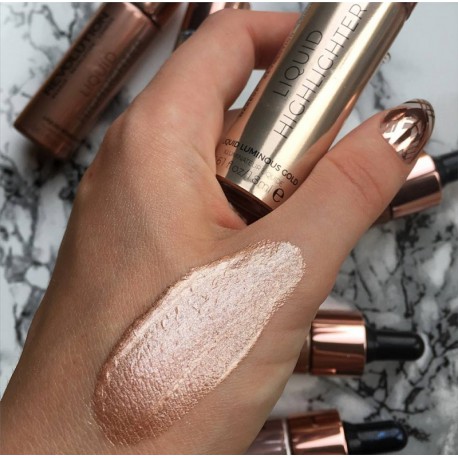 Makeup Revolution Liquid Highlighter Liquid - Luminous Gold - płynny rozświetlacz Makeup Revolution Liquid Highlighter Liquid - Luminous Gold - płynny rozświetlacz