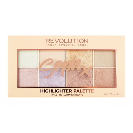 Makeup Revolution Soph X Highlighter Palette paleta rozświetlaczy Makeup Revolution Soph X Highlighter Palette paleta rozświetlaczy