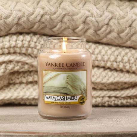 Yankee Candle Warm Cashmere słoik średni świeca zapachowa