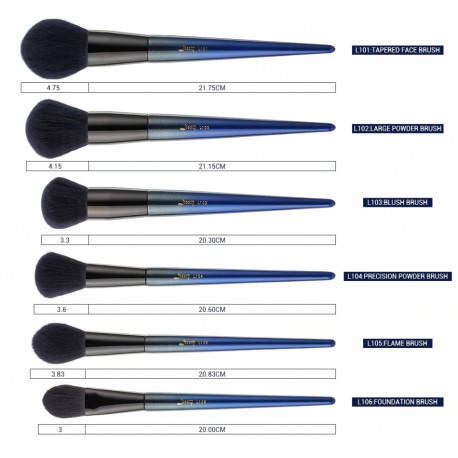 Jessup T263 Royal Blue Luxury Brush Set - zestaw 18 pędzli do makijażu Jessup T263 Royal Blue Luxury Brush Set - zestaw 18 pędzli do makijażu