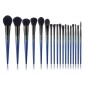 Jessup T263 Royal Blue Luxury Brush Set - zestaw 18 pędzli do makijażu