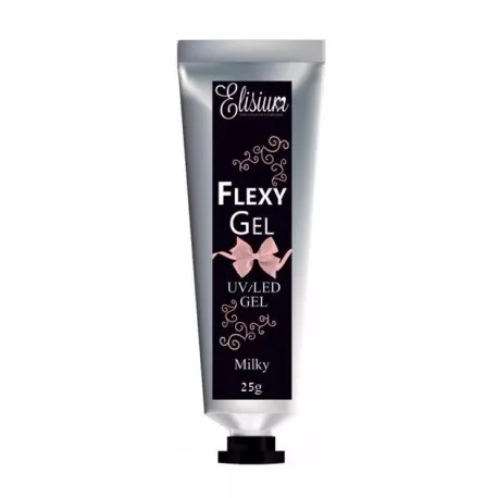 Elisium Flexy Gel - Milky - akrylożel do przedłużania paznokci 25 g