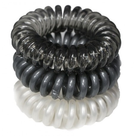 Ronney Funny Ring Bubble - S27 MET- zestaw gumek do włosów 3 szt.