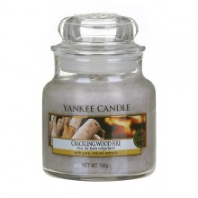Yankee Candle Crackling Wood Fire słoik mały świeca zapachowa