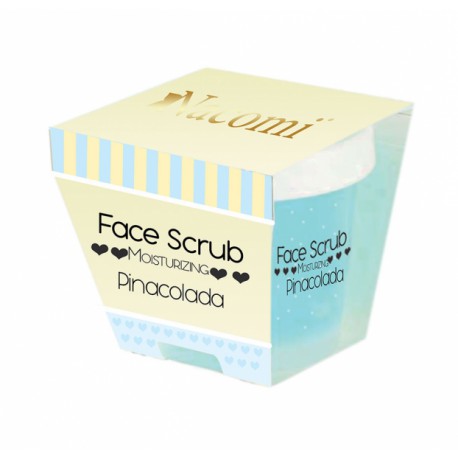 Nacomi Face Scrub Moisturizing Pinacolada - Nawilżający peeling do twarzy i ust
