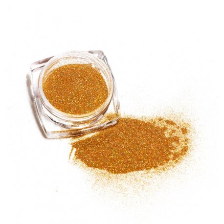 Holo Gold Powder - złoty pyłek do paznokci z efektem holo