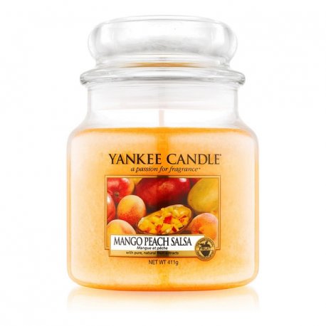 Yankee Candle Mango Peach Salsa słoik średni świeca zapachowa