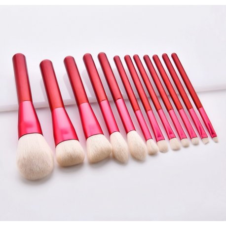Rubine Brush Set - Zestaw 12 pędzli do makijażu