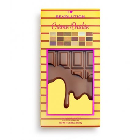 Makeup Revolution Creme Brulee Chocolate Palette - paleta cieni do powiek Makeup Revolution Creme Brulee Chocolate Palette - paleta cieni do powiek