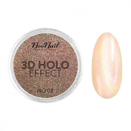 Neonail 3D Holo Effect - 02 - holograficzny pyłek do paznokci 2 g