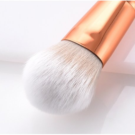 GlamRush zestaw pędzli do makijażu - White - Rose Gold Brush Set G110 - 7 szt. + etui/kosmetyczka