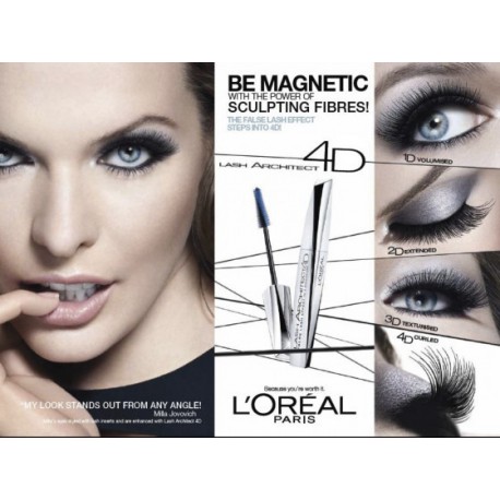 Loreal Lash Architect 4D maskara wydłużająca Black Loreal Lash Architect 4D maskara wydłużająca Black
