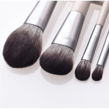 GlamRush Zestaw pędzli do makijażu - Grey Brush Set G150 - 12 szt. + etui/kosmetyczka