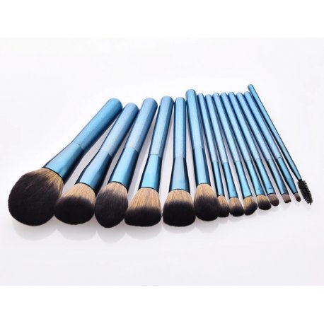 GlamRush Zestaw pędzli do makijażu - Sapphire Brush Set G260 - 14 szt. + etui/kosmetyczka GlamRush Zestaw pędzli do makijażu - Sapphire Brush Set G260 - 14 szt. + etui/kosmetyczka