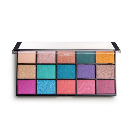Makeup Revolution Reloaded - Jewelled - paleta 15 cieni do powiek Makeup Revolution Reloaded - Jewelled - paleta 15 cieni do powiek