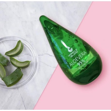 Miracle Island Aloe Vera 95% - żel aloesowy 250 ml Miracle Island Aloe Vera 95% - żel aloesowy 250 ml