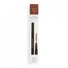 Makeup Revolution Bushy Brow Pen - Medium Brown - pisak do brwi