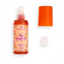 Makeup Revolution Brightening Fixing Spray - Pink Grapefruit - Spray utrwalający makijaż 100 ml