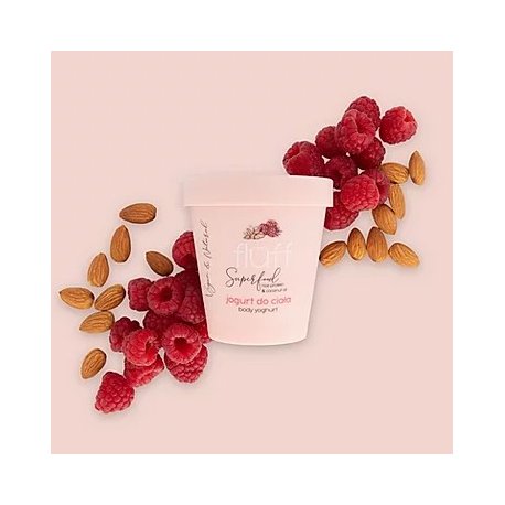 Fluff - Jogurt do ciała - Maliny z Migdałami 180ml Fluff - Jogurt do ciała - Maliny z Migdałami 180ml