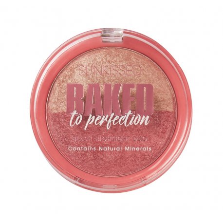 Sunkissed Baked To Perfection Blush Highlight Duo - wypiekany rozświetlacz i róż
