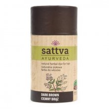 Sattva Henna - Dark Brown -Naturalna ziołowa farba do włosów 150g