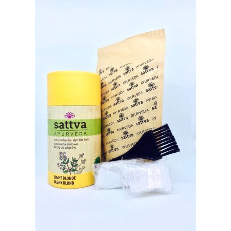 Sattva Henna - Light Blonde - Naturalna ziołowa farba do włosów 150g Sattva Henna - Light Blonde - Naturalna ziołowa farba do włosów 150g