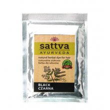 Sattva Henna Sac - Black - ziołowa farba do włosów (saszetka)