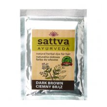 Sattva Henna Sac - Dark Brown - ziołowa farba do włosów (saszetka)