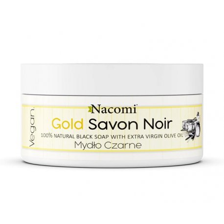 Nacomi Gold Savon Noir - czarne mydło z oliwą z oliwek 125 g