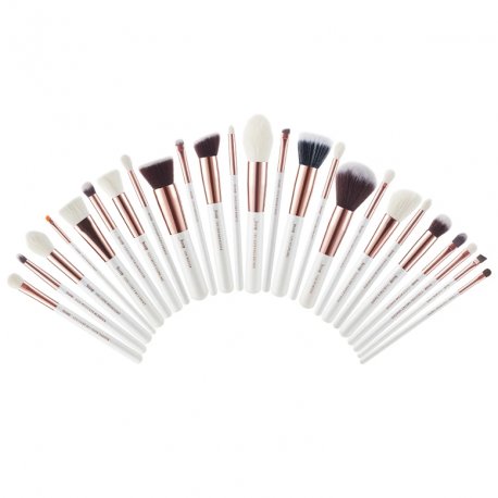 Jessup T215 Brushes Set White/Rose Gold zestaw 25 pędzli do makijażu Jessup T215 Brushes Set White/Rose Gold zestaw 25 pędzli do makijażu