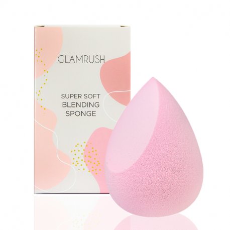 GlamRush Flat Edge Blender - Candy Pink - gąbka do makijażu
