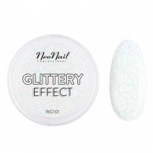 Neonail Glittery Effect - 01 - brokatowy pyłek do paznokci 2 g