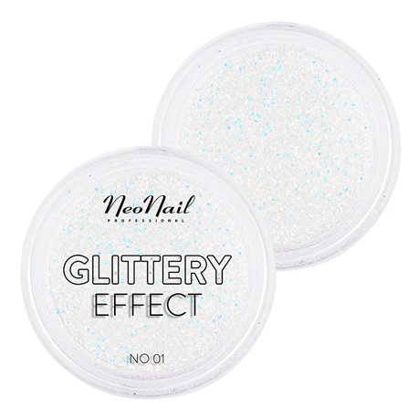 Neonail Glittery Effect - 01 - brokatowy pyłek do paznokci 2 g