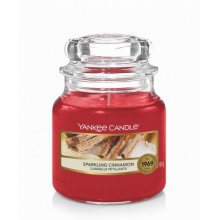 Yankee Candle Sparkling Cinnamon słoik mały świeca zapachowa