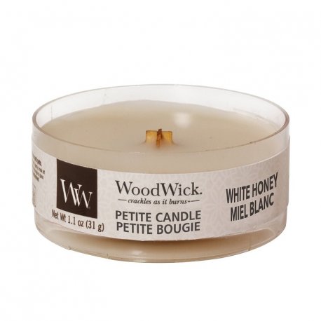 Woodwick Petite White Honey - świeca zapachowa