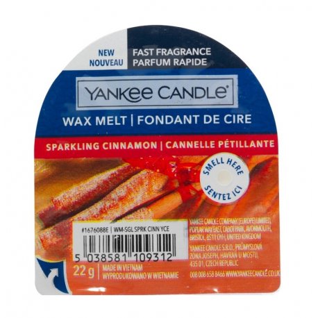 Yankee Candle Sparkling Cinnamon wosk zapachowy