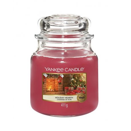 Yankee Candle Holiday Hearth słoik średni świeca zapachowa
