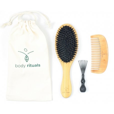 Body Rituals - Ritual Hair Set - zestaw do włosów - szczotka do włosów, grzebień, czyścik