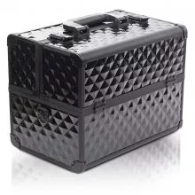 GlamRush kuferek na kosmetyki - Diamond Black 3D M